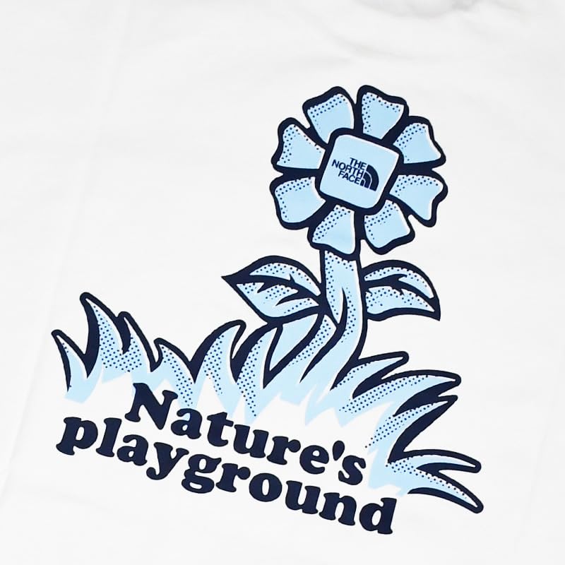 The North Face M FLOWER SS TEE OVERSIZED NF0A8EAYAEJ MENS(XXL) [Used]