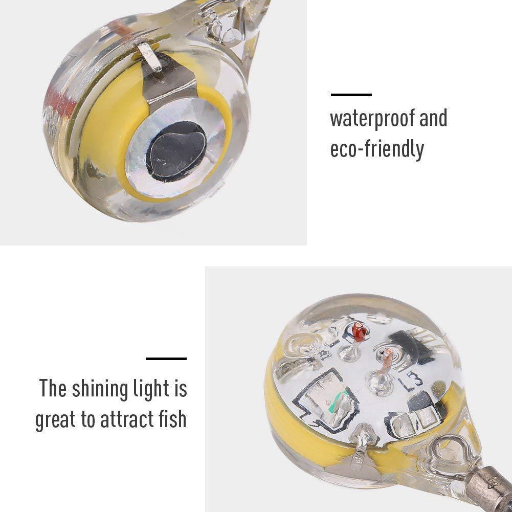 Angelzubehör Mini LED Unterwasser Nachtfischlicht Köder zum Anlocken von Fischen LED Unterwasser Nachtlicht