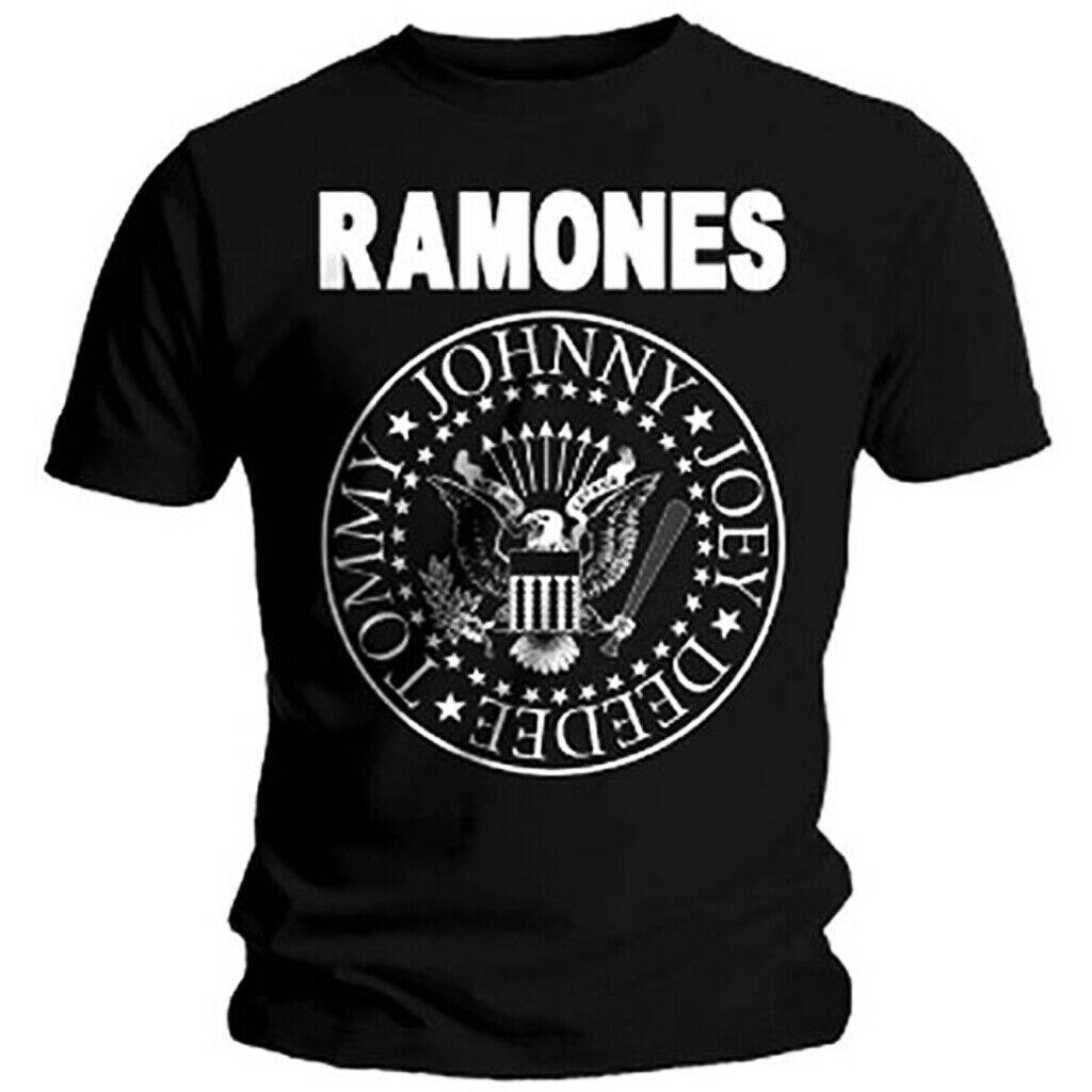 Ramones Siegel T-Shirt Band Offizielle Musik 70er 80er 90er Johnny