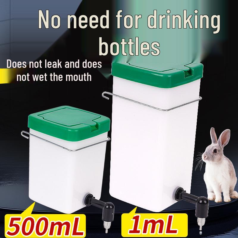 

Автоматическая поилка для кроликов с носиком и миской Green Drinking Bucket 500ml