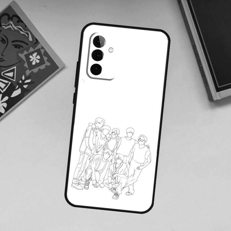 Korean Fashion Kpop Band For Samsung Galaxy A33 A53 A13 A23 A52 A32 A22 A12 A51 A71 A15 A25 A14 A34 A54 Phone Case