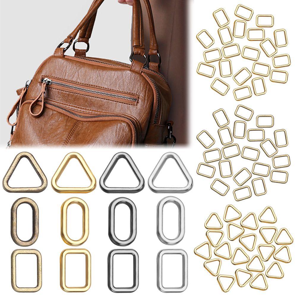 20pcs Newest Accessories Tri-glide  Bag Buckle Diy Dolls Bag Luggage Hardware Square/Triangle Buttons