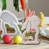 Non-Stick Easter Bunny Mold Heat-Resistant Flexible Silicone Rabbit Mold Handmade Rabbit Ornament Mold Candle Making