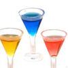 3 Pieces 1/12 1/6 Doll House Triangle Cocktail Glass Goblet, Simulation Resin Toy, for Dollhouse
