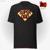 Super Dad Unisexs T Shirt Tee Shirts Vintage Washed Versatile Graphic Streetwear Slightly Top For Everyday Wear Fashion Stretched