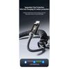 1M/2M 120W Spring Retractable USB A/C Type C To Type C Fast Charging Cable LED Digital Display DATA 480Mbps For Iphone15 16 Sams