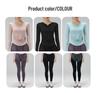 Women's V-Neck Yoga Set: Quick-Dry, Breathable, Fashionable Two-Piece with Chest Pads and Long Sleeves