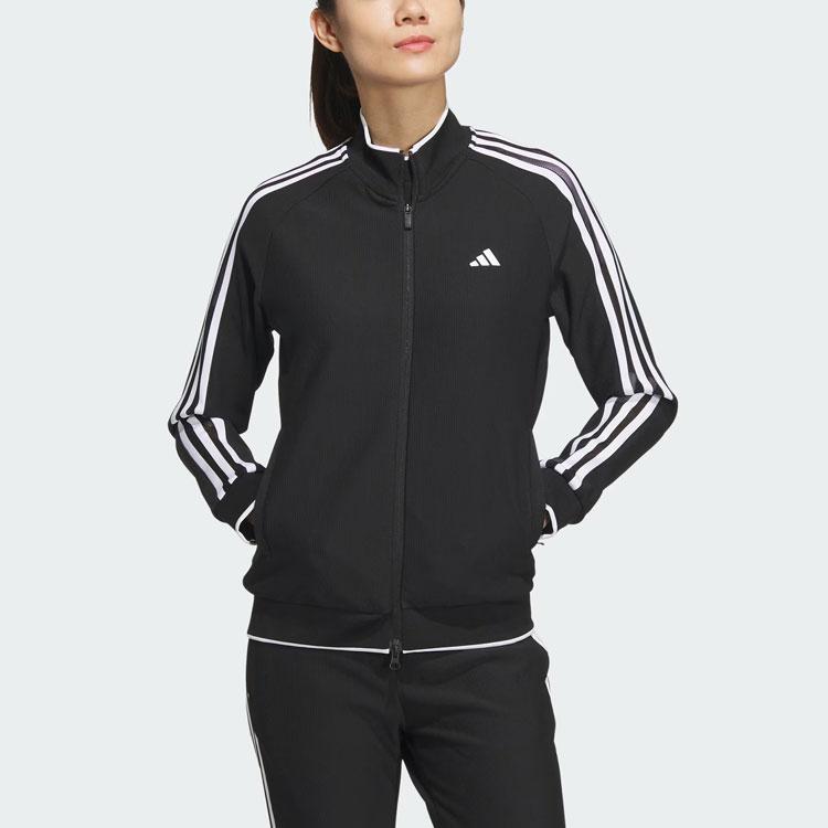 Adidas Aeroready 3-Stripes Colorblock Golf Jacket Women Jacket Black IK9794