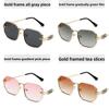 Modern Polygon Sunglasses For Women Uv400 Sun Protection Outdoor Fashion Accessory