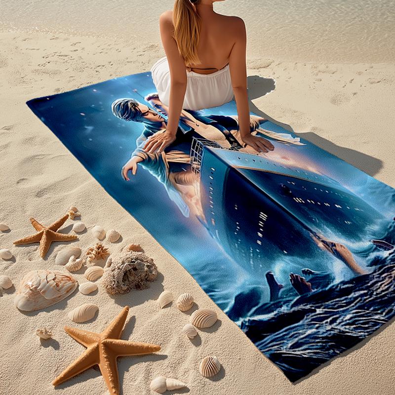 Titanic Fashion Beach Towel: Ideal for Summer Adventures Soft, Absorbent and Quick Drying Suitable for Swimming and Bathing