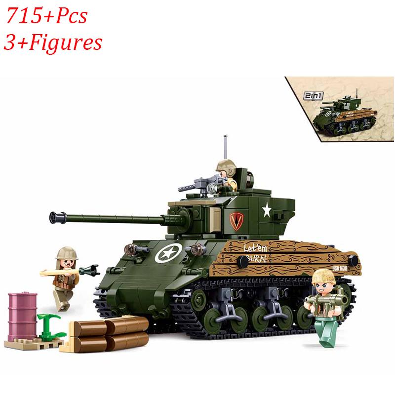 Schlacht um Iwo Jima Zweiter Weltkrieg ii Sets Militärfahrzeug Panzer Jagdflugzeug LKW Bausteine ww2 Armee Waffen Figur Steine