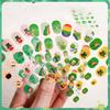 User Friendly Waterproof Nail Stickers For Kids Cartoon Four Leaf Simple Apply Multiple Designs Fun Nail Decals