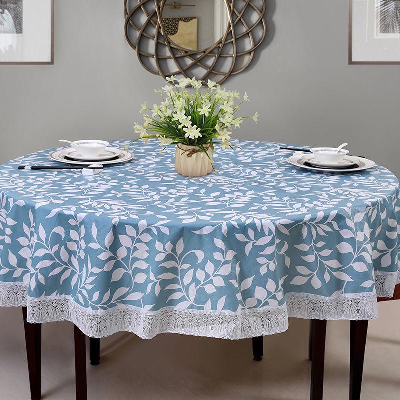 High-Grade Waterproof, Oil-Proof, Non-Slip, Thick Round Tablecloth for Home and Restaurant Use