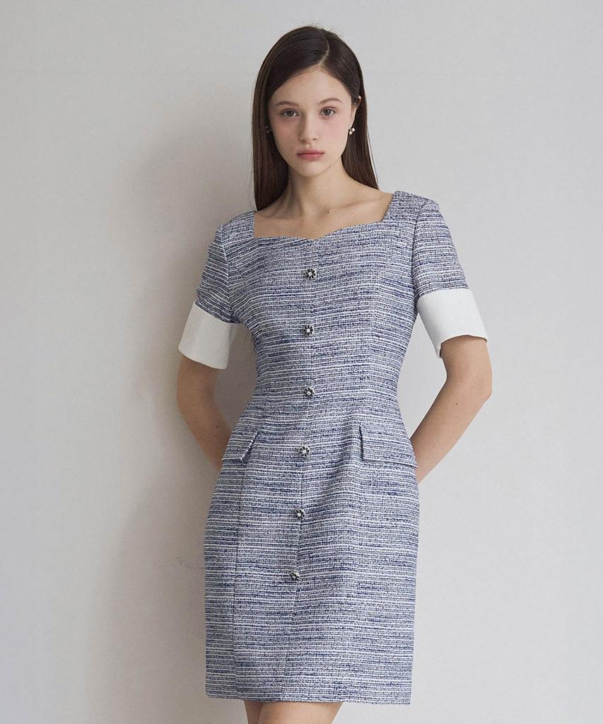 Julie And Kara 25Ss Collar 110 One Fine Day Middleton Dress Blue