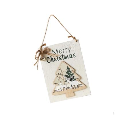 Christmas Wood Hanging Sign Xmas Wall Plaque Decorative Lightweight Front Door Hanger