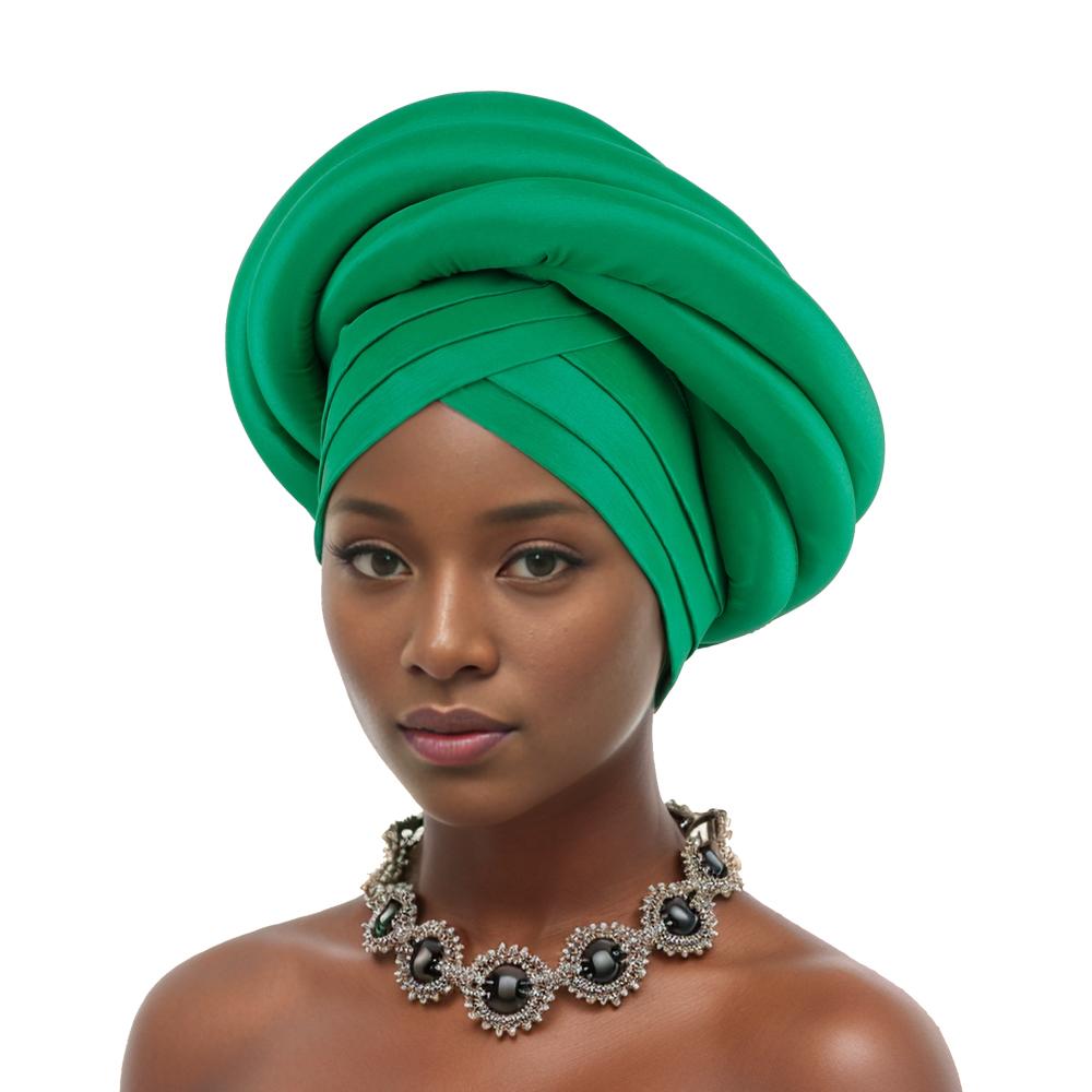 Twisted Braid Turban Cap for Women Lady Head Wraps Raw Silk  Headtie Hat Party Headwear Turbante