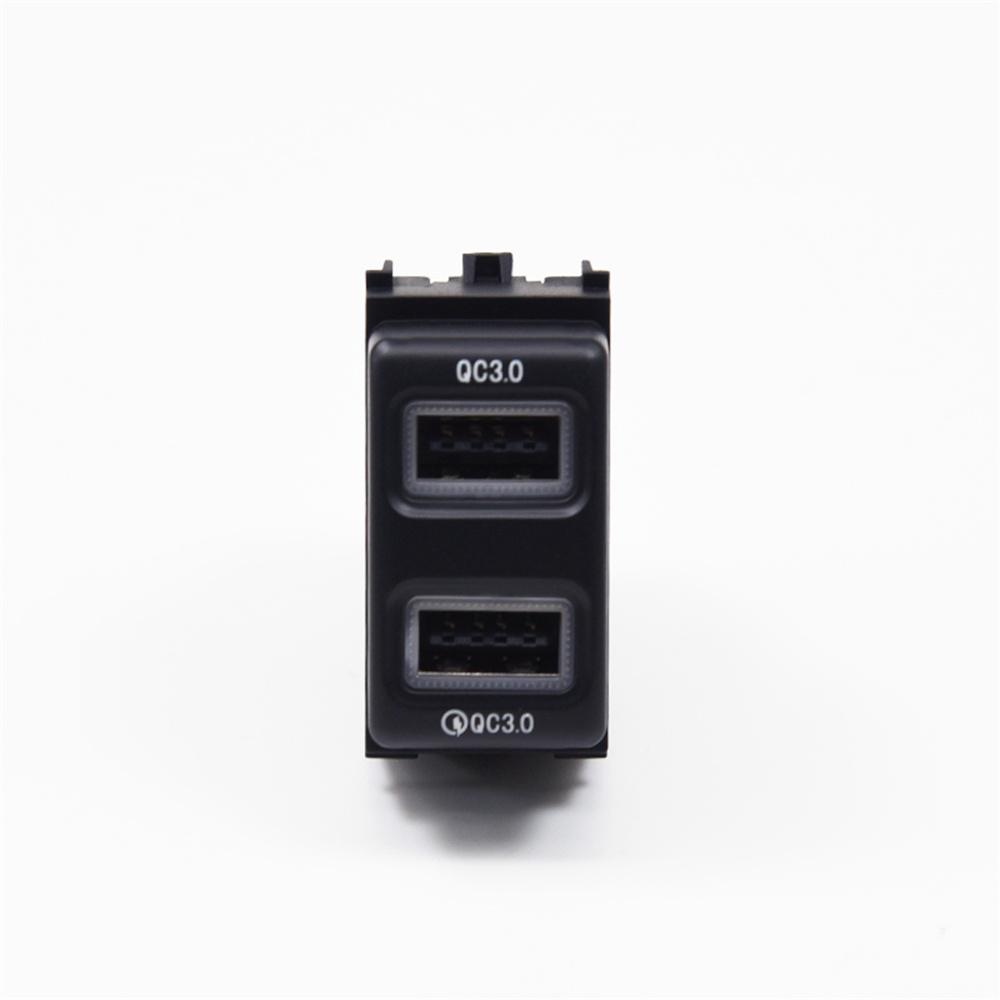 18W Car Charger QC3.0 Dual USB Fast Charging For Nissan Patrol Y61 Y62