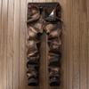 Jeans Erkek Dört Renkli Pantolon Eskimiş Düz Paça Retro Jeans