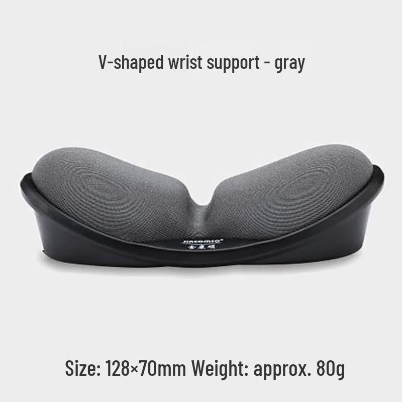 

Эргономичный V-образный коврик для мыши с поддержкой запястья и подставка для рук для клавиатуры - Грязеотталкивающий и милый дизайн.