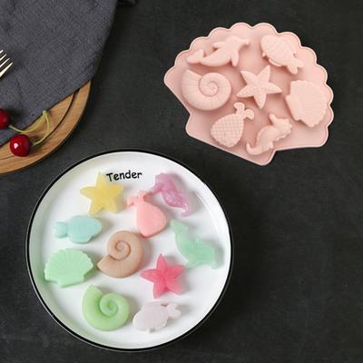 Fondant Mold Cute Food-grade DIY Tool Chocolate Mold Mermaid Theme Cake Silicone Mold Cake Mold for Kitchen