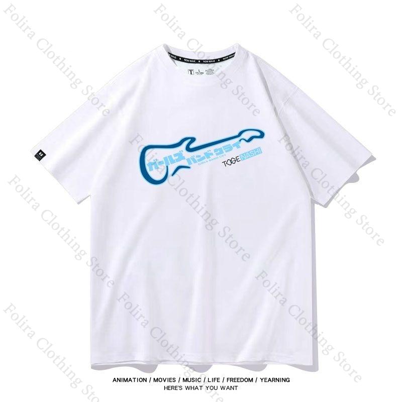 

GIRLS BAND CRY Anime Print Short Sleeve Tee Cotton Short Sleeve Tee T Shirt for Unisex Women Daily Clothing Printed Tshirt S