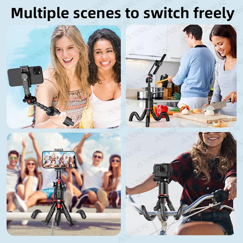 C03 Octopus Tripod Flexible Selfie Stick Smartphone Vlog Video Stand Tripod Outdoor Live Shooting for iPhone Xiaomi Phone Camera 7