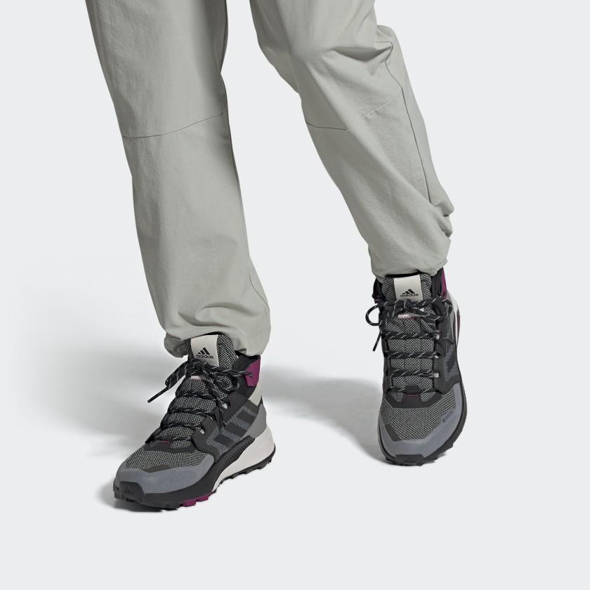 Adidas Terrex Trailmaker Mid Gtx Schuh Stoßdämpfend Rutschfest Mid-Top Sport Outdoor Schuh Damenschuhe Schwarz Grau FY2236