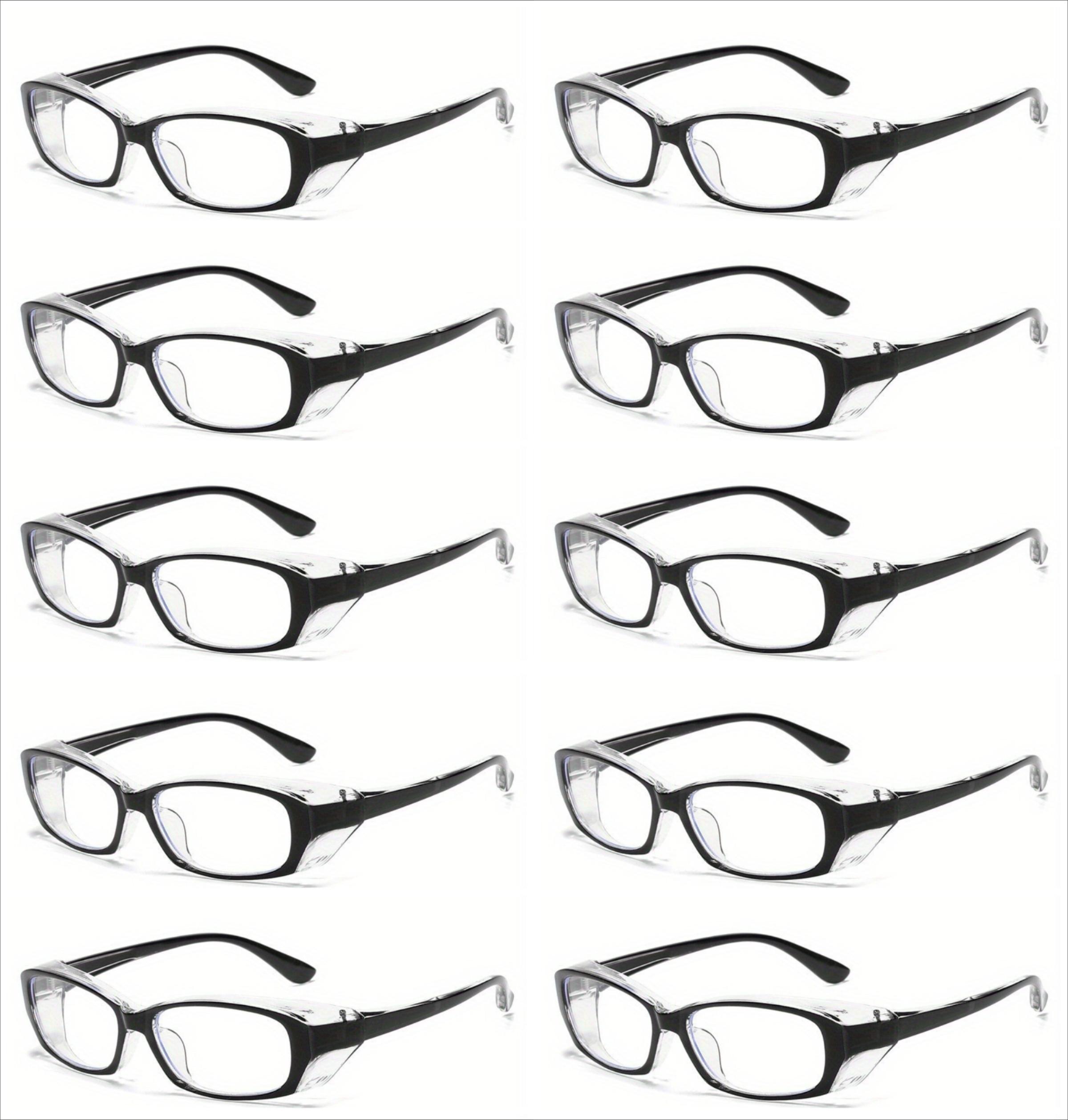 10pcs Safety Goggles Blue Lightweight Blocking Eyeglasses Durable Anti-fog Goggles Anti- Pollen Safety Eyeglasses Durable