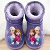 Boots girl cotton shoes boots velvet non-slip snow boots real children waterproof girls cotton snow lint baby winter shoes
