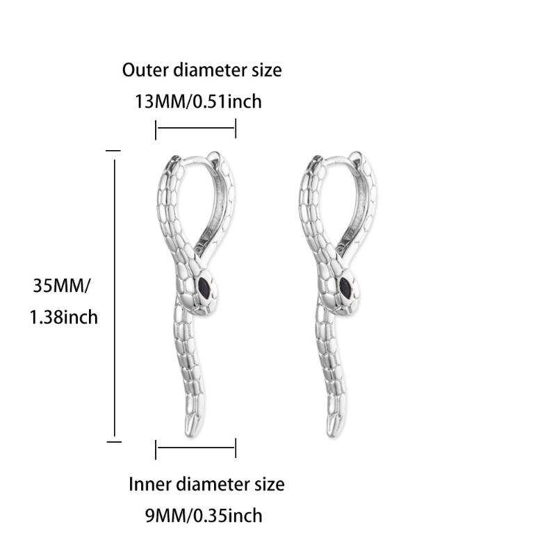 Snake-shaped Long Earrings, Stud Earrings, Women's Light Luxury, High-end Sense, Niche Ear Buckle Design Sense, Winding Personality
