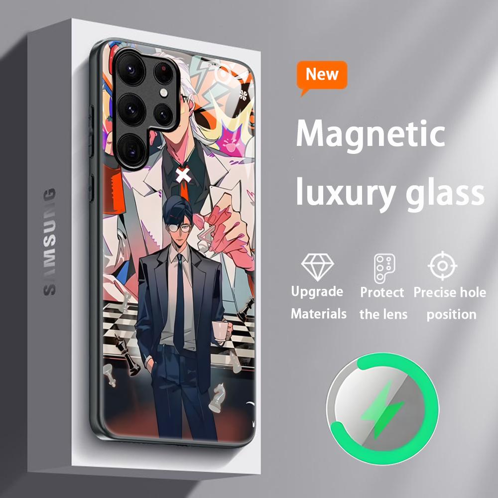 Anime TO BE HERO X Popular Phone Case For Samsung S25 S24 S23 S22 S21 S20 Plus Ultra Note20 Glass Magnetic Case