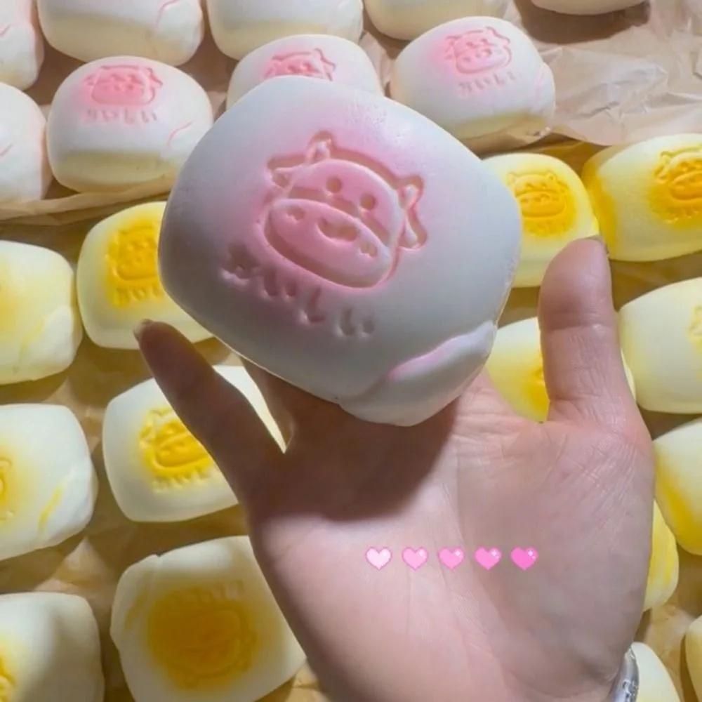 Сквиши Молочный Торт Хлеб Сжимающая Игрушка Супер Мягкая Медленно Поднимающаяся Снятие Стресса Сенсорная Игрушка-Антистресс Для Детей И Взрослых