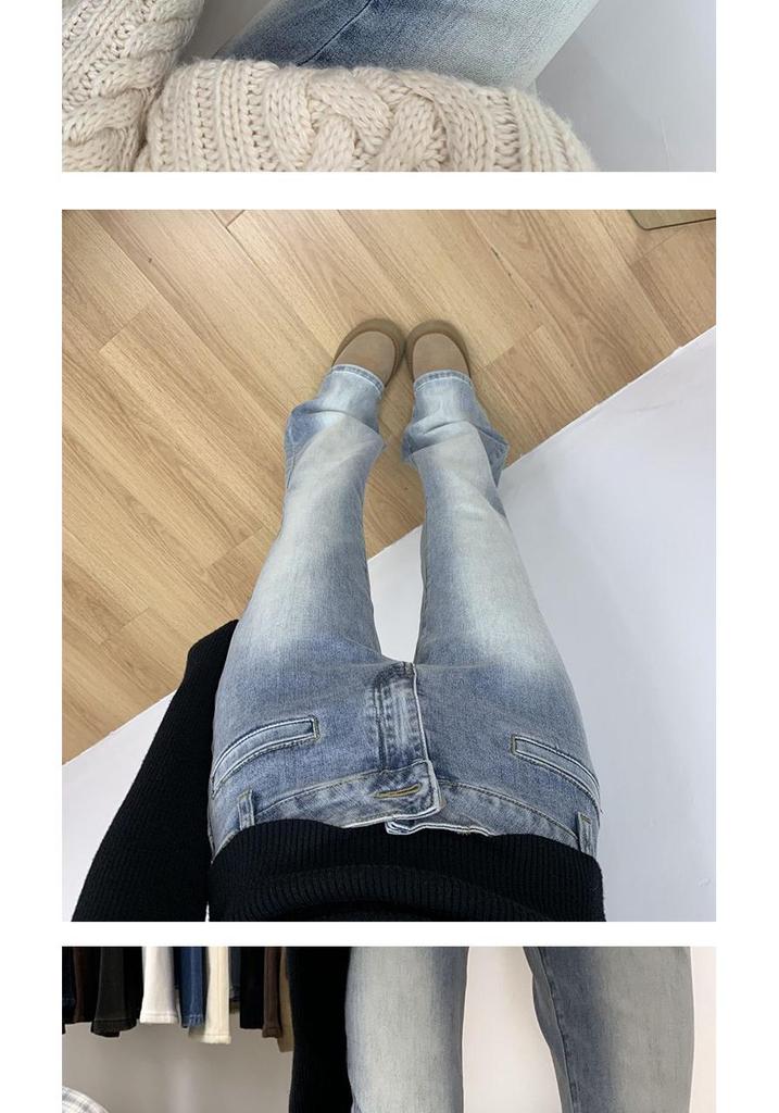Women's 2026 High-Waisted Spicy Girl Micro-Flare Retro Bell Bottom Jeans