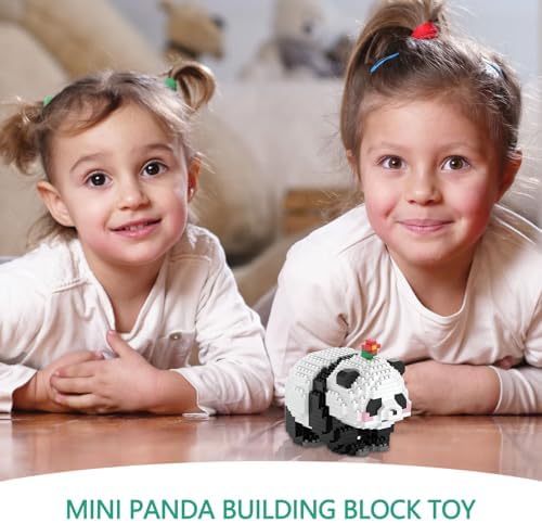3 in 1 Panda Building Blocks Toy Set, Animal Construction Bricks Creative Building Toys for Kids Ages 6+ Years Old, Birthday Gift for Boys Girls