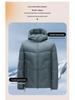 Men's Winter White Duck Down Jacket: Trendy, Thickened, Warm, Fashionable, Unisex