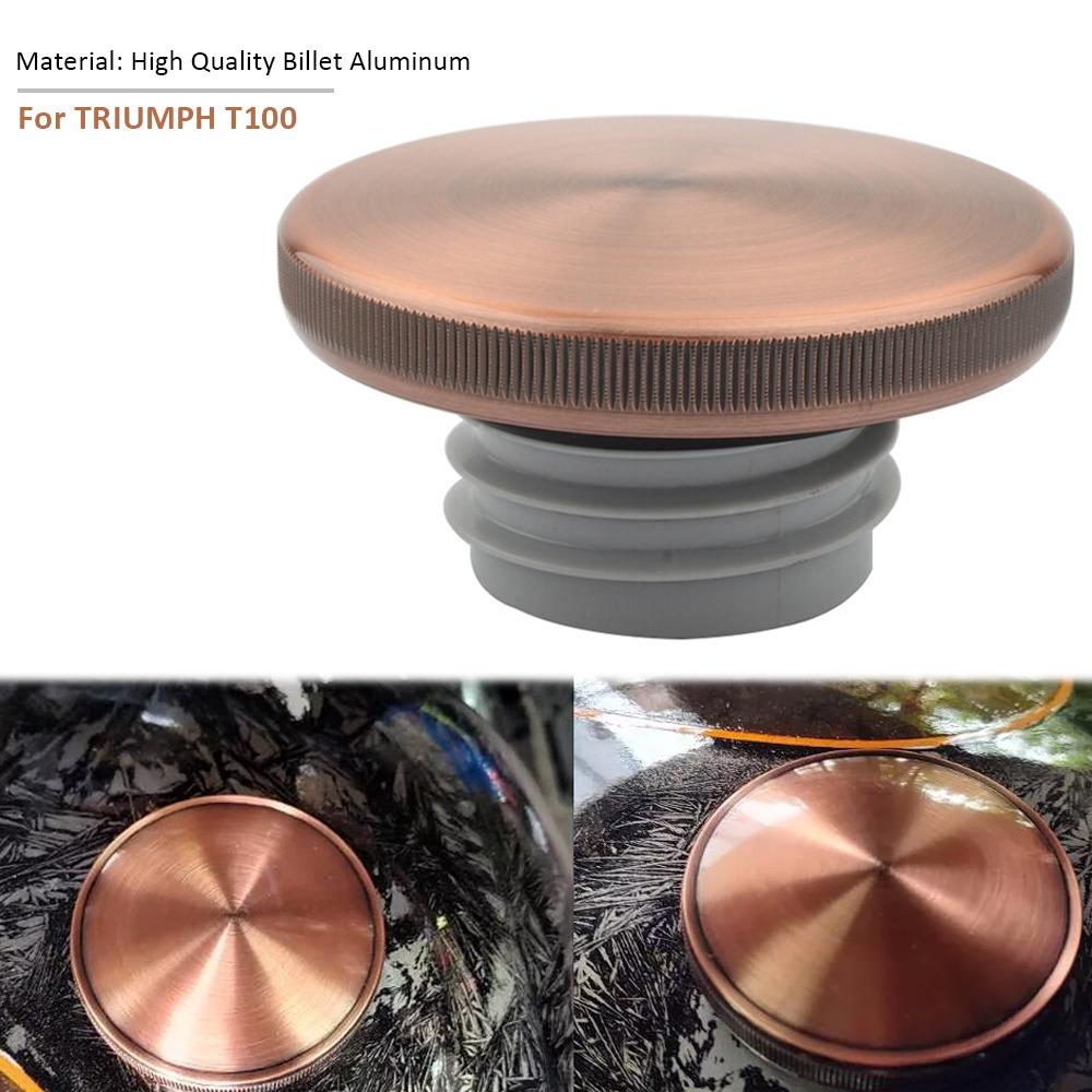 Motorcycle Retro Fuel Gas Tank Cap Oil Cover For Triumph T100 BONNEVILLE SE SCRAMBLER THRUXTON900 Thruxton 2001-2021 2022 2023