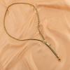 Punk Gold Color Alloy Metal Zipper Choker Necklace for Women Trend Thick Clavicle Chain Collar Vintage Necklaces