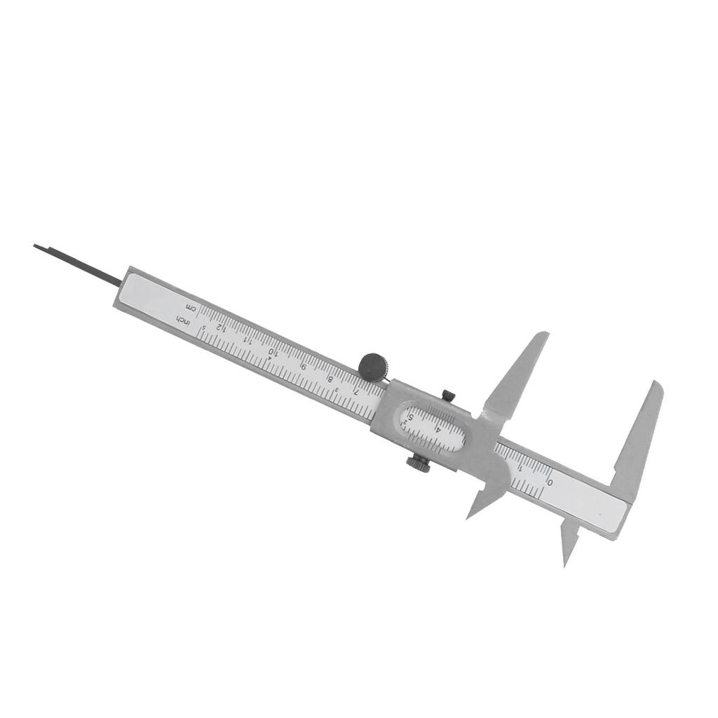 High Precision Metal Vernier Caliper Manual Measuring Caliper Tools Micrometer Ruler (5in)