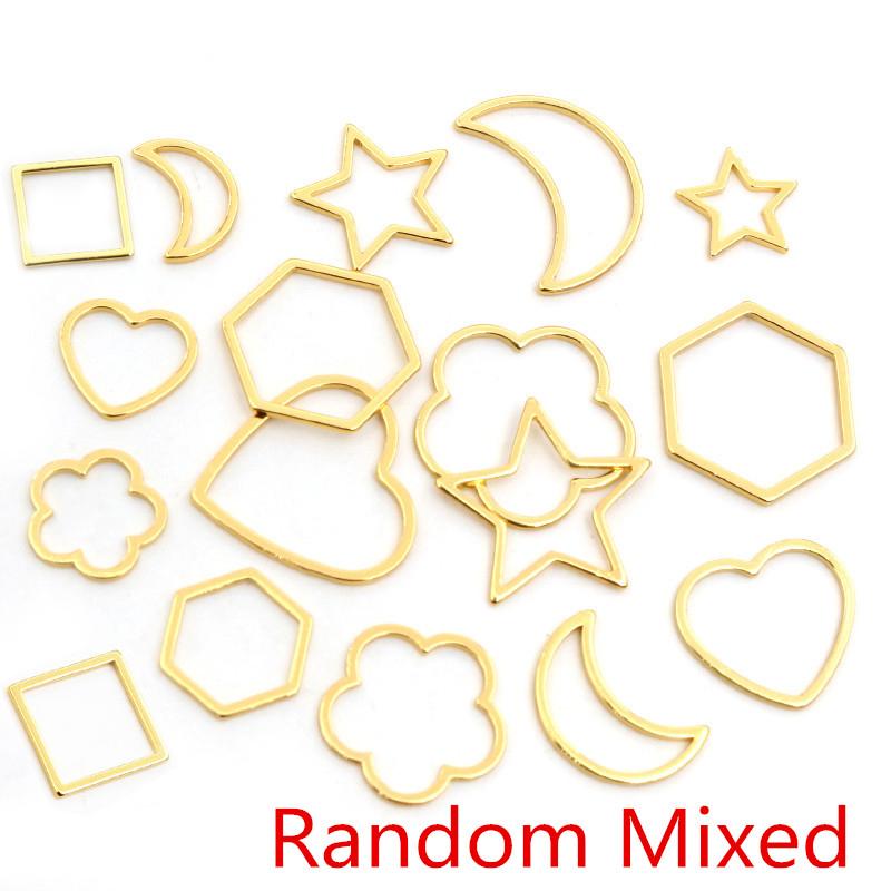 20 Stück 3 Größen Gemischte Mond Stern Herz Anhänger 316 Edelstahl Vergoldet Anhänger Charms DIY Schmuck Halskette Zubehör Lieferungen