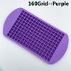 160 Grid Mini Silicone Ice Tray Ice Cubes Foldable Ice Mold Ice Breaker Ice Grid Tray Small Square Mold Ice Maker Silicone Mold