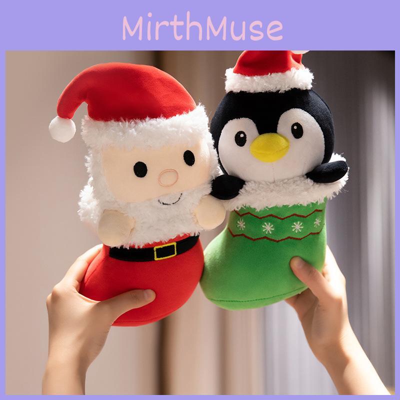Weiche und kuschelige Weihnachtsbaum Santa Pinguin Elf Plüschfigur Perfekt für Weihnachtsdekoration