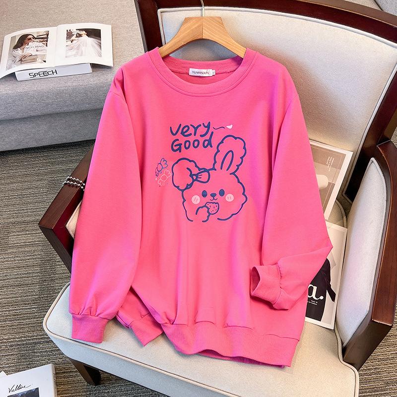 Plus Size 200-350 Jin Loose Autumn Hoodie - Bust 150/160 (Model 6072)