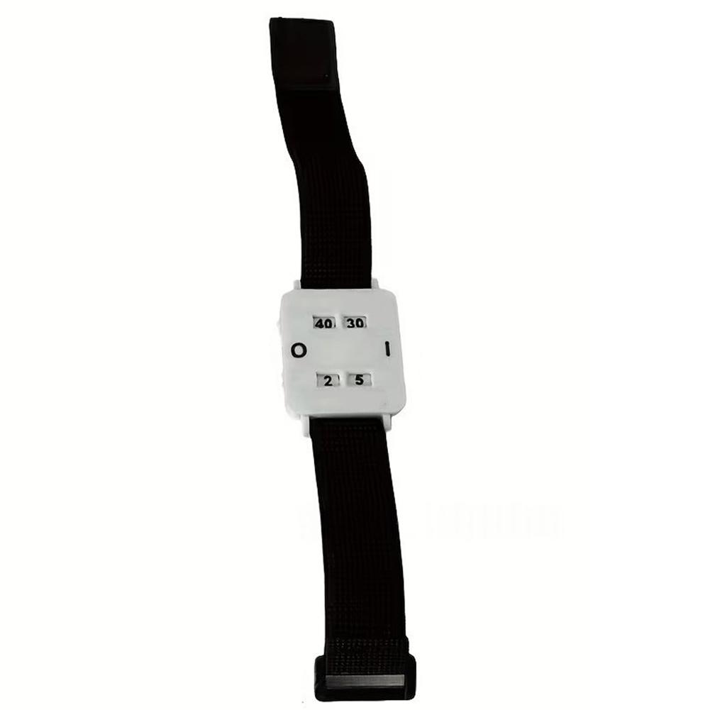 

30cm Sports Wrist Scorekeeper Manual Counter Hands Frees Plastic Scoring Tool For Golf Soccer Basketball Table Tennis Matches білий