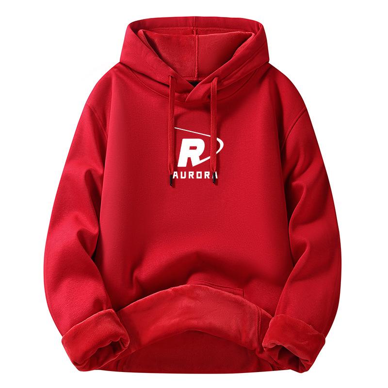Fashion Men's Sports Hoodie Padded Sweater Autumn and Winter New Cotton Thickened Loose Jacket