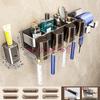 Xuan Yong Wall-Mounted Toothbrush Holder & Hair Dryer Organizer