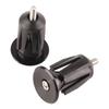1 Pair Bike Bicycle Aluminum Handlebar Grips Cap Plug Handle Bar Caps End Plugs Black