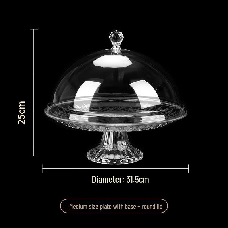 Covered Multi-Purpose Serving Tray 30cm Plate with 12-inch Lid