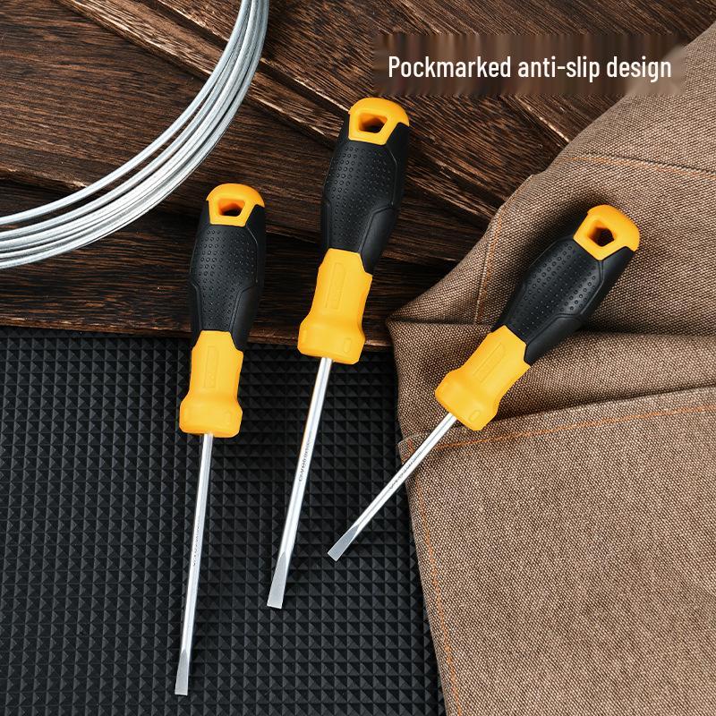 Deli Industrial Grade Slotted Screwdriver: Household Tool