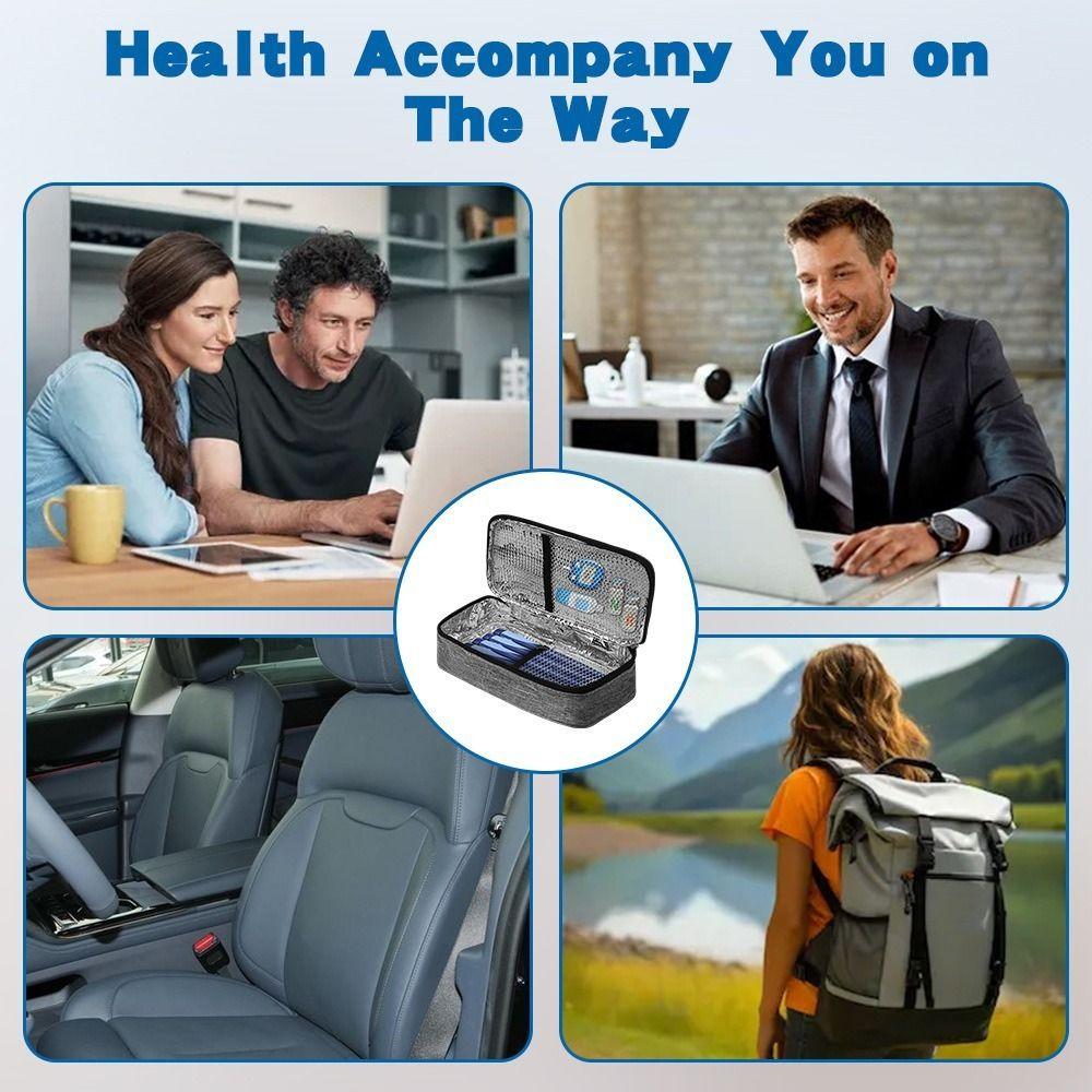 Pill Protector Lightweight Insulin Cooling Bag Wear-resistant Washable Insulin Carry Case Waterproof Insulin Cooler Diabetes