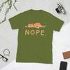 Funny Nope Lazy Cat Caramel TShirts Unisex Round Neck 100 Cotton T Shirt Not Today Short Sleeve Tees 4XL 5XL Clothing